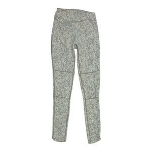 Gymshark Fleur Texture Leggings in Washed Khaki Camo Small Gym Workout Athletic